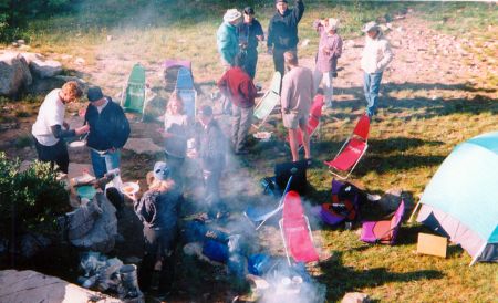 Sling Light chairs at Applebee campsite, 2003