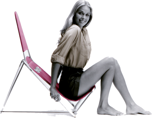 Sling Light backpack camp chair, side profile